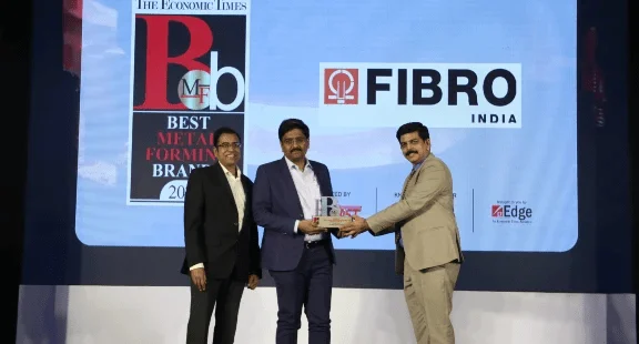 FIBRO A THIRD-TIME WINNER OF THE ECONOMIC TIMES BEST BRAND IN THE METAL FORMING INDUSTRY